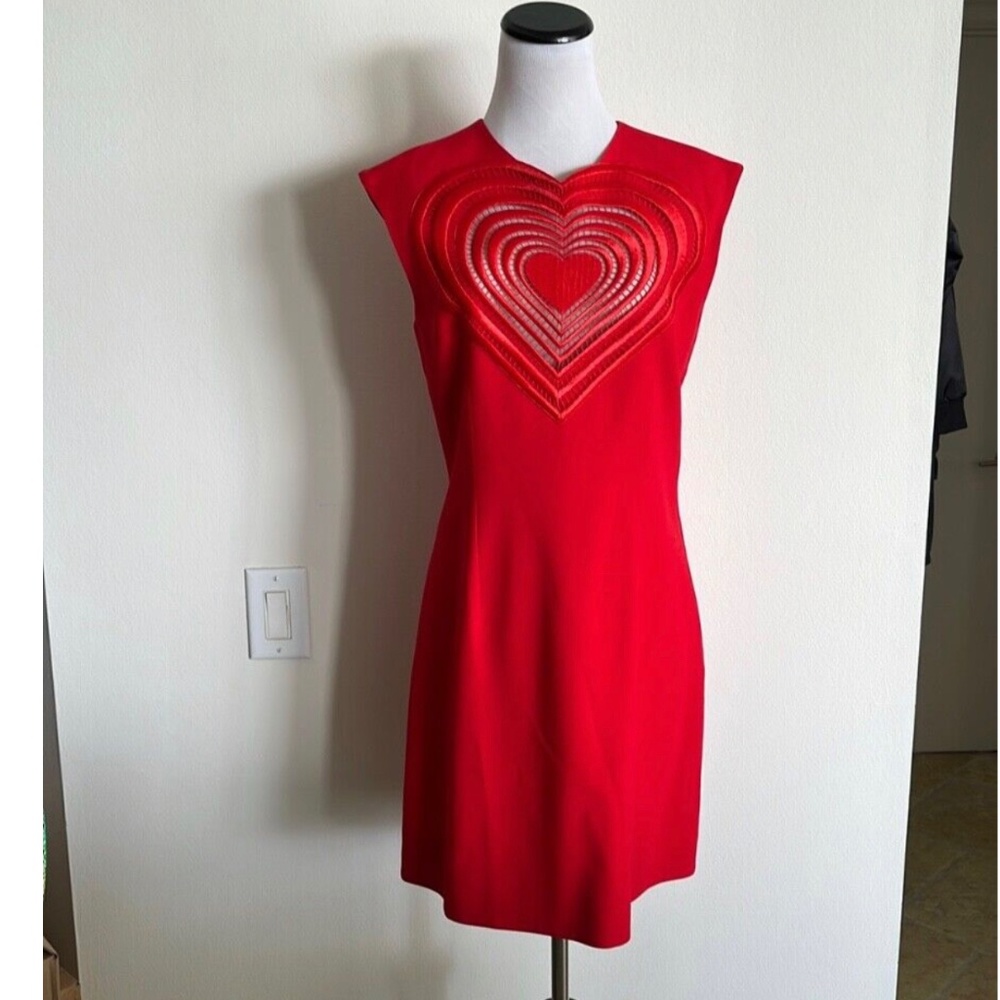 Christopher Kane embroidered big heart mini dress